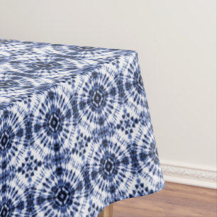 Nappe Motif de teinture bleu foncé