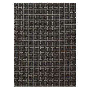 Nappe Motif de tissage de panier doré abstrait moderne é