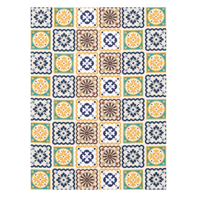 Nappe motif de tuiles agrées (Devant)