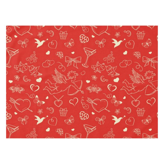 Nappe Motif de Valentine (Devant (Horizontal))