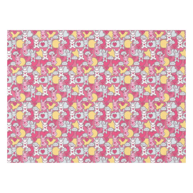 Nappe Motif d'enfant de Kawaii avec des griffonnages (Devant (Horizontal))