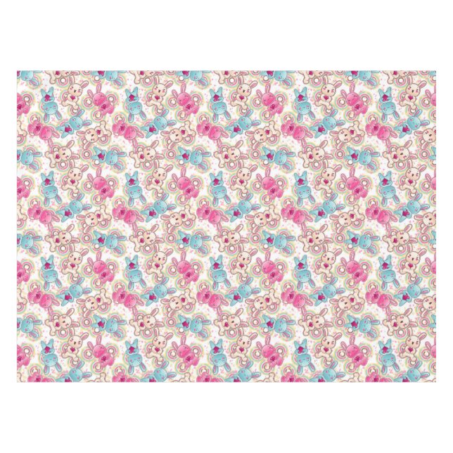 Nappe Motif d'enfant de Kawaii avec les griffonnages (Devant (Horizontal))