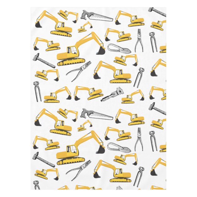 Nappe Motif des camions et des outils de construction de (Devant)
