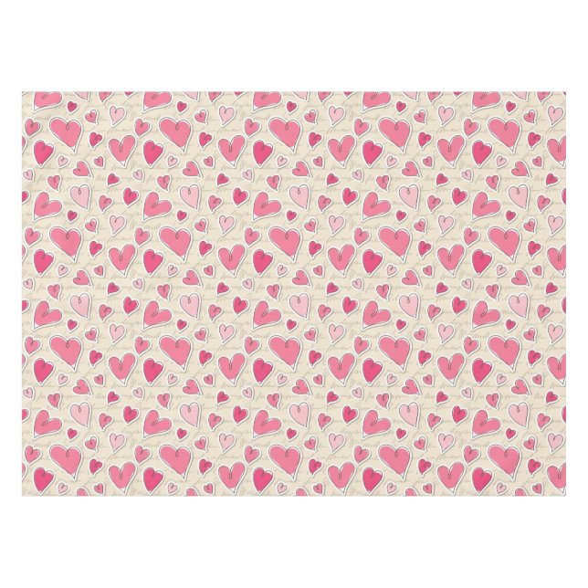 Nappe Motif des coeurs (Devant (Horizontal))