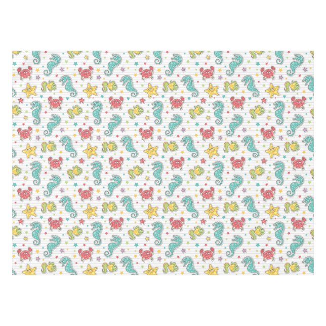 Nappe motif des créatures de mer (Devant (Horizontal))