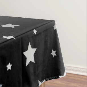 Nappe Motif des étoiles d'argent mignonnes   Toute coule