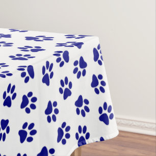 Nappe Motif Des Paws, Paws Chiens, Paws Bleus Marine