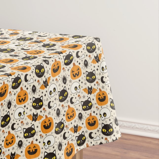 Nappe Motif d'Halloween rétro (In Situ)