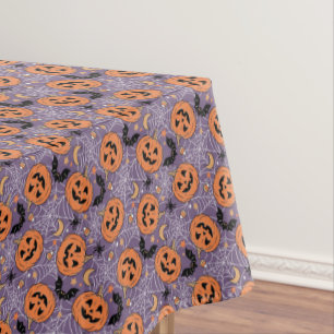 Nappe Motif d'Halloween violet Jack-O-lanterne