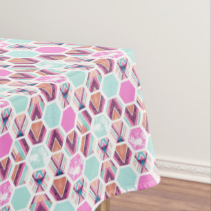 Nappe Motif d'hexagone d'aquarelle