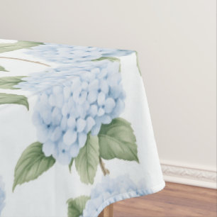 Nappe Motif d'hortensia bleu aquarelle botanique floral