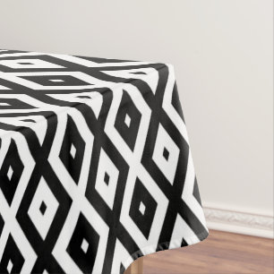 Nappe Motif diamant noir et blanc