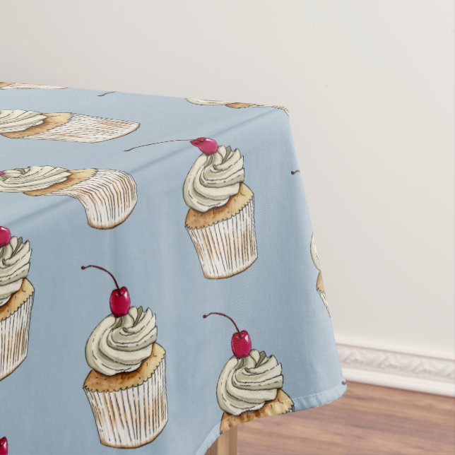 Nappe Motif d'illustration d'aquarelle de petit gâteau (In Situ)