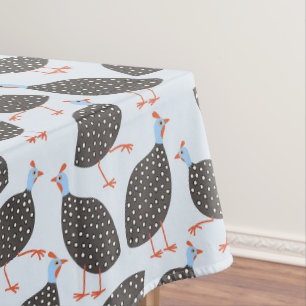 Nappe Motif d'oiseaux de Guinée Fowl