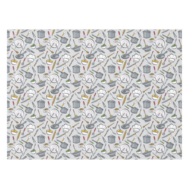 Nappe Motif d'outils de cuisine (Devant (Horizontal))