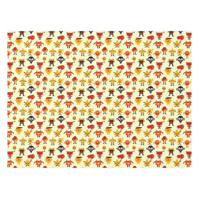 Nappe Motif drôle de monstres (Devant (Horizontal))