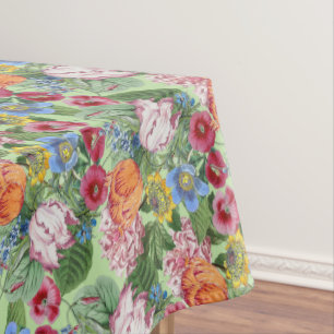 Nappe Motif du jardin des fleurs printanières