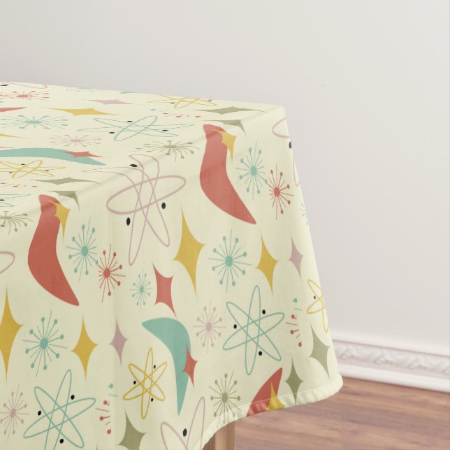 Nappe Motif du milieu du siècle de l'ère atomique Boomer (In Situ)