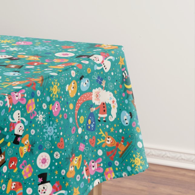 Nappe Motif du Père Noël et de Joyeux amis (In Situ)