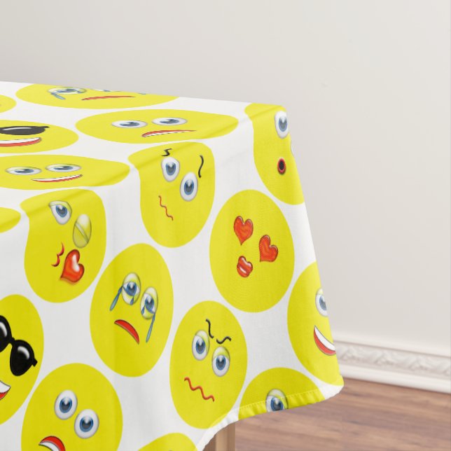 Nappe Motif Emoji Jaune (In Situ)