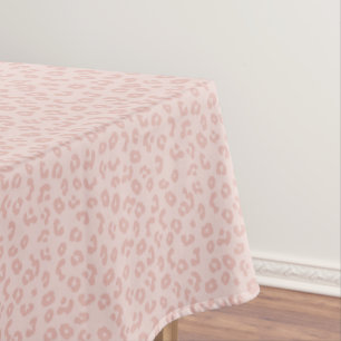 Nappe Motif Empreinte de léopard rose