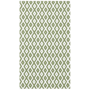 Nappe Motif en diamant vert et blanc