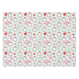 Nappe motif en pastel d'arrière - plan de hibou de fleur