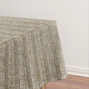 Nappe Motif en tricot rayé Jersey dans un beige doux
