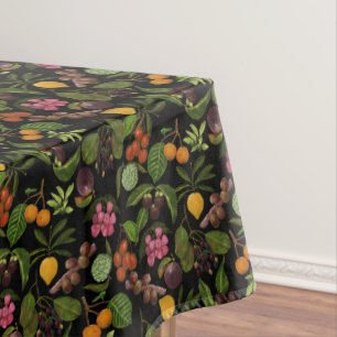 Nappe Motif exotique coloré peint à la main de fruit