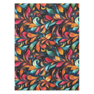 Nappe Motif Feuille brillant et coloré - Arrière - plan 
