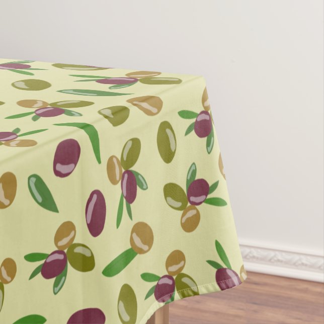 Nappe Motif Feuille d'olive et d'olive rustique (In Situ)
