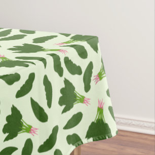 Nappe Motif Feuille Green Spinach