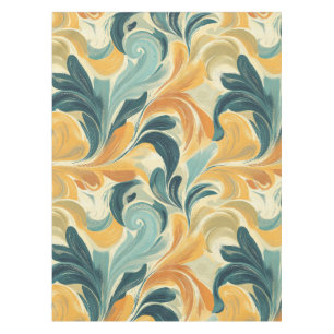 Nappe Motif feuille vintage inspiré par Paisley (1)