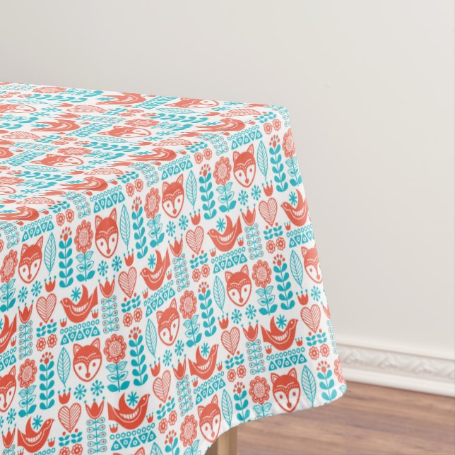 Nappe Motif finlandais d'art populaire de Fox et (In Situ)