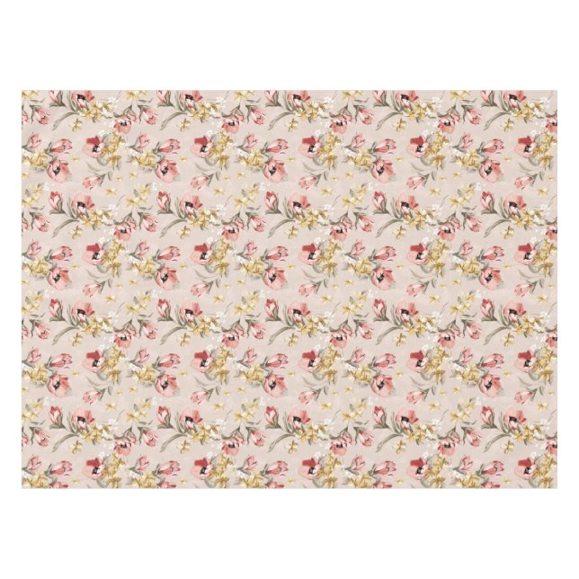 Nappe Motif floral 3 d'élégance abstraite (Devant (Horizontal))