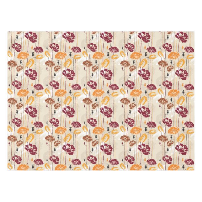Nappe Motif floral 4 d'élégance abstraite (Devant (Horizontal))