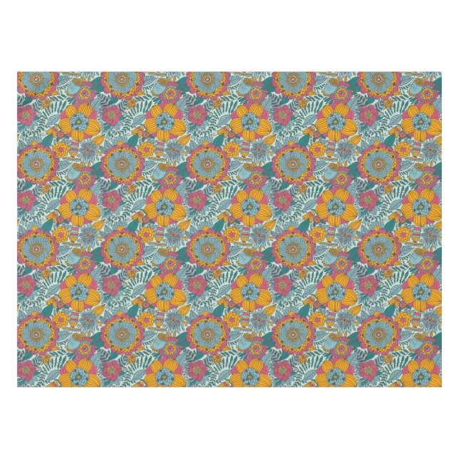 Nappe Motif floral coloré (Devant (Horizontal))
