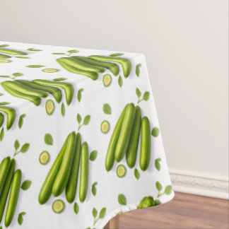 Nappe Motif floral de légume léger concombre