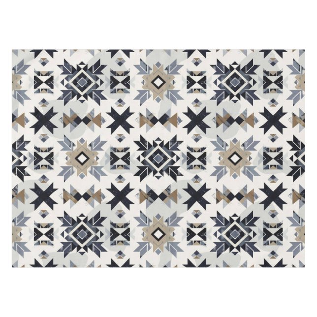 Nappe Motif géométrique Aztec (Devant (Horizontal))