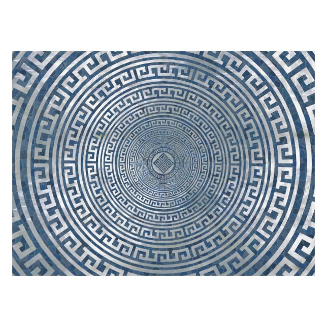 Nappe Motif grec circulaire de méandre - Ornamen (Devant (Horizontal))