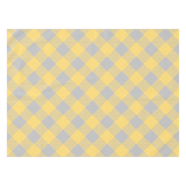 Nappe Motif jaune et gris à la mode de guingan de (Devant (Horizontal))