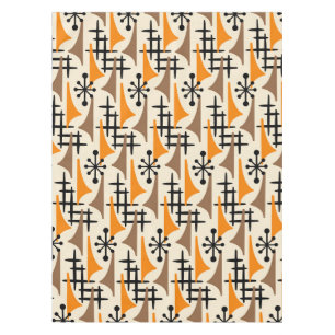 Nappe Motif moderne du milieu du siècle de l'âge atomiqu