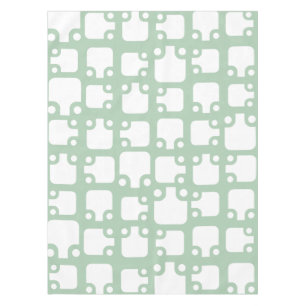 Nappe Motif moderne du milieu du siècle Sage Green 2