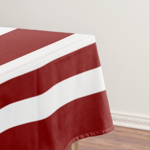 Nappe Motif moderne Red Stripes
