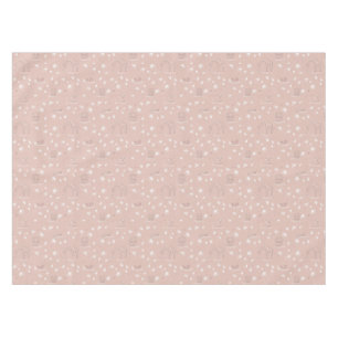 Nappe motif montrant les animaux mignons de jungle de