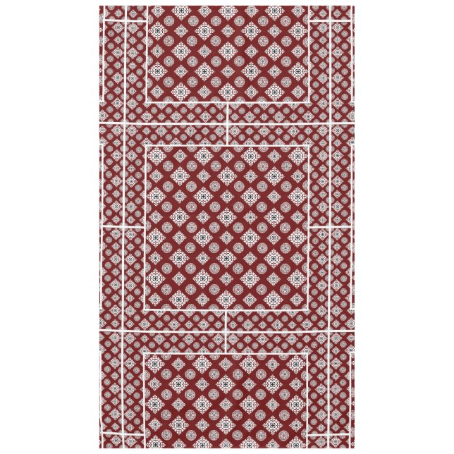 Nappe Motif mosaïque 02.BW DRed BG (Devant)