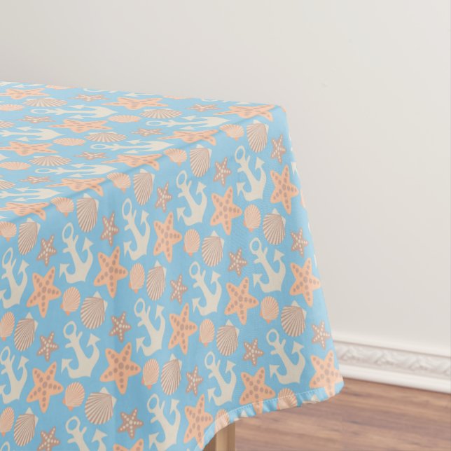 Nappe Motif nautique en pastel (In Situ)