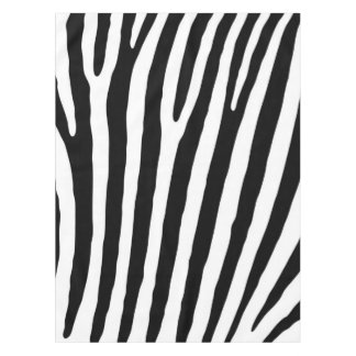Nappe Motif noir et blanc d'impression de zèbre