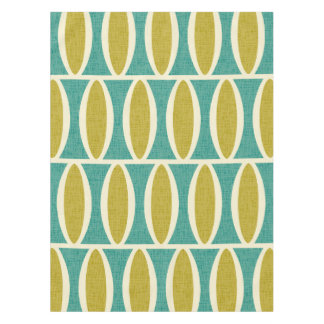 Nappe Motif ovale géométrique moderne du milieu du siècl
