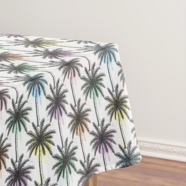 Nappe Motif Paint Drop Palm Tree (In Situ)